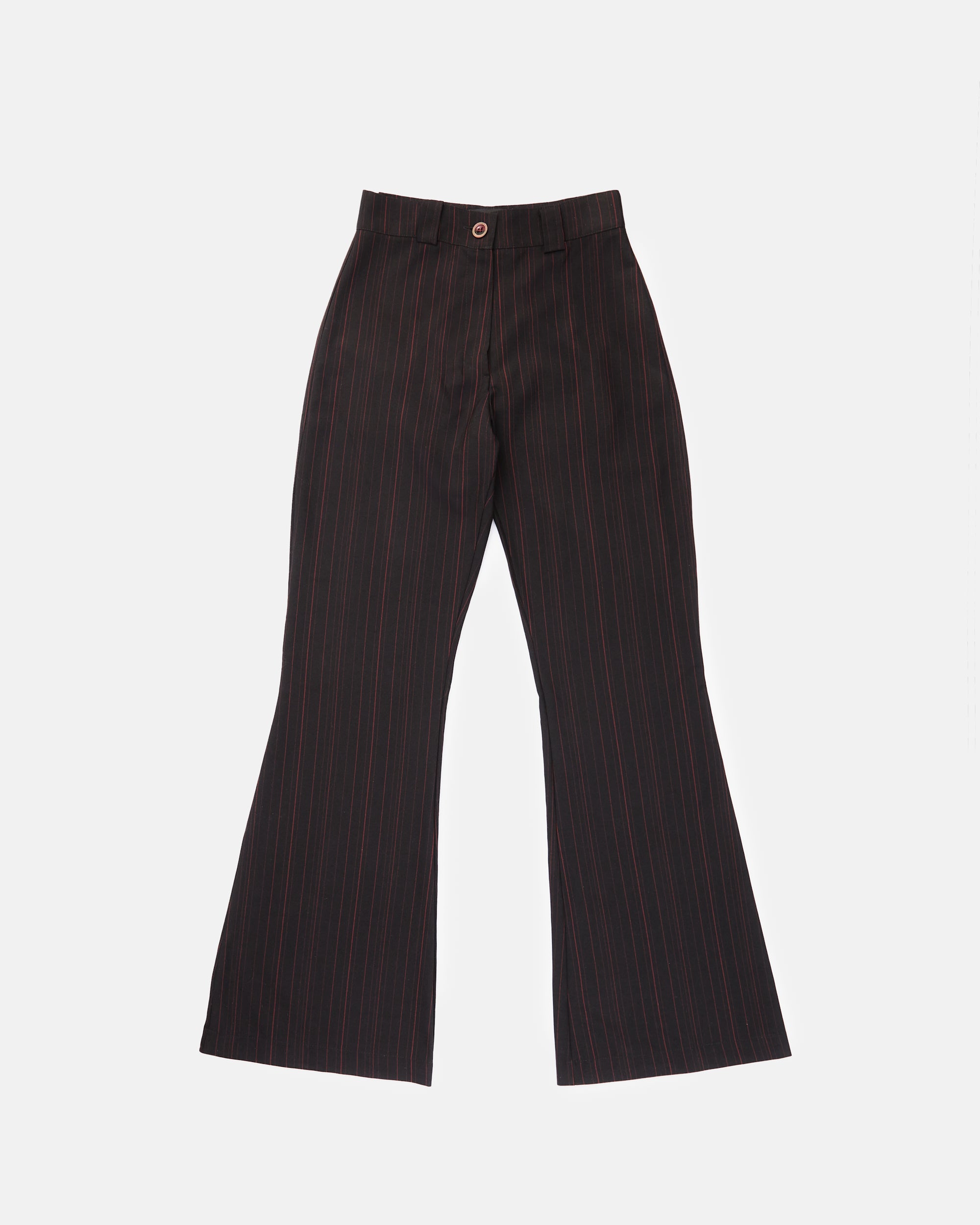 PANTALÓN FLARE ROJO-NEGRO
