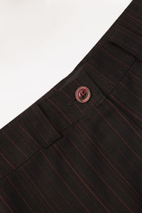 PANTALÓN FLARE ROJO-NEGRO