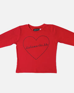 BABY TEE ROJA PALOSANTO 14