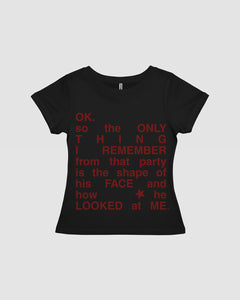 BABY TEE PS OK ROJO-NEGRO