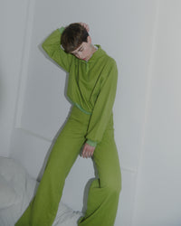 Conjunto franela verde pistacho