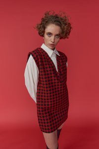 Vest Carlota lanilla rojo